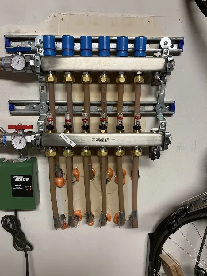 Plumber performing Gas Leak Detection at a residential property in King City